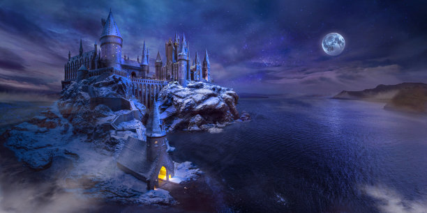 午夜的城堡图片下载