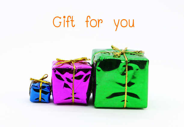 送给你的礼物，礼盒用丝带蝴蝶结与家人隔离图片下载