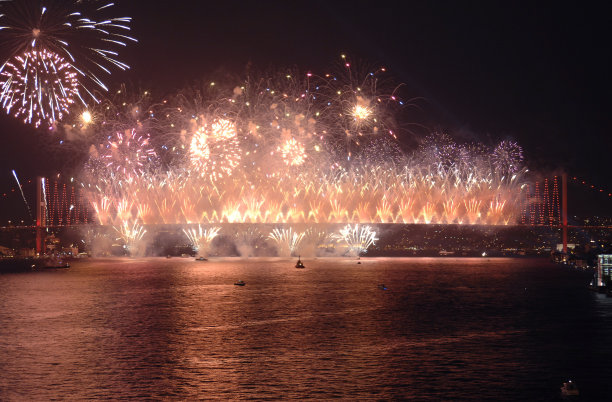 烟花，伊斯坦布尔图片下载