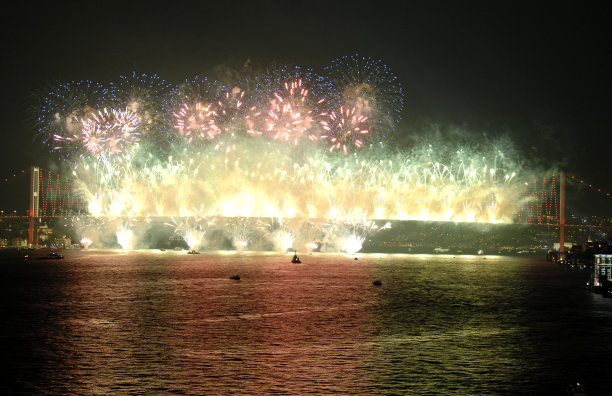 烟花，伊斯坦布尔图片下载