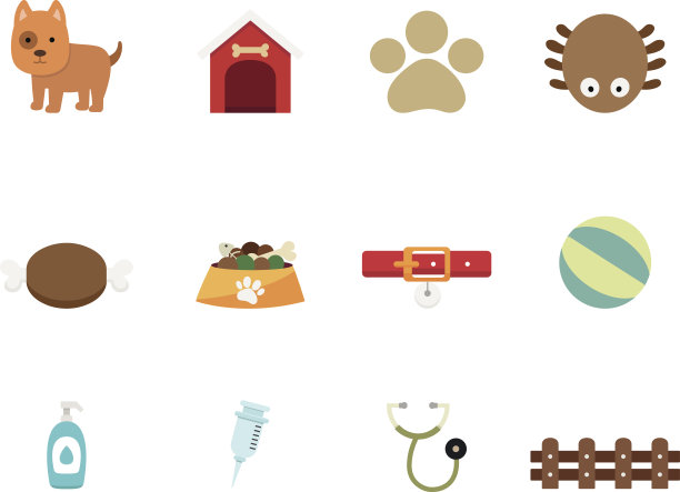 狗图标矢量图片下载