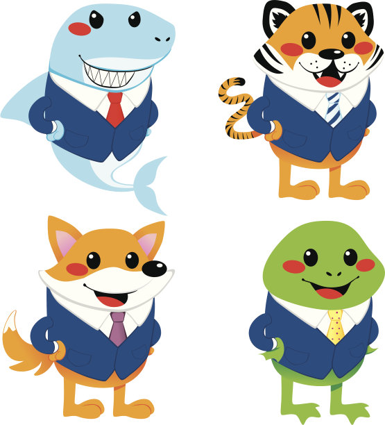 可爱的动物业务图片下载