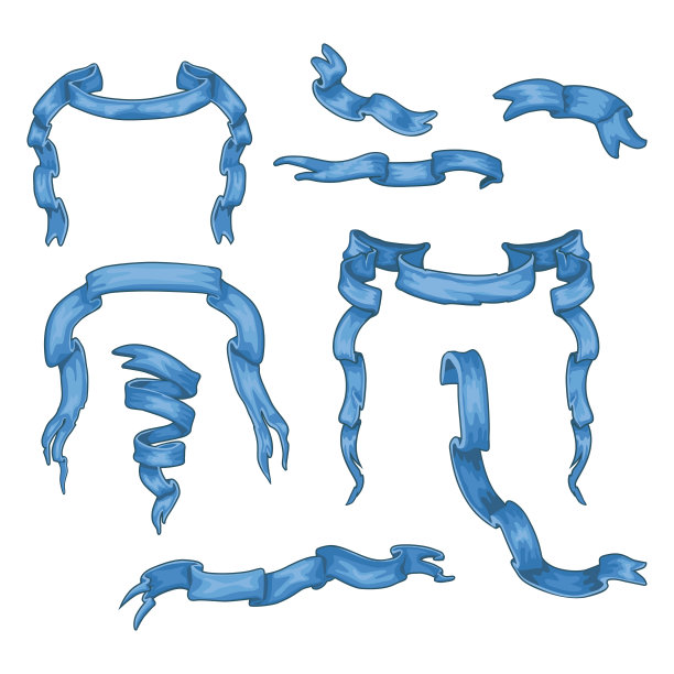 纹章的彩色丝带图片下载