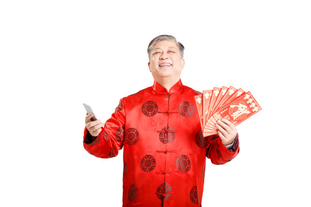穿着中式服装的中国老人肖像图片下载