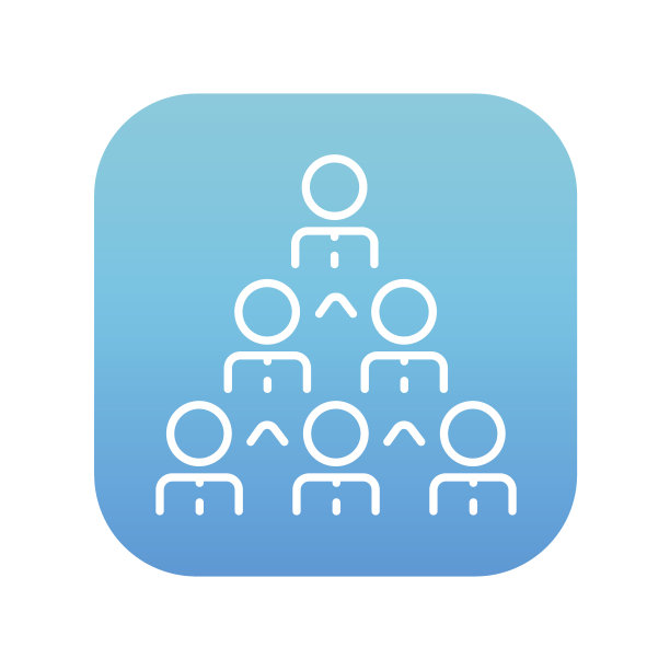 商业金字塔线图标图片下载