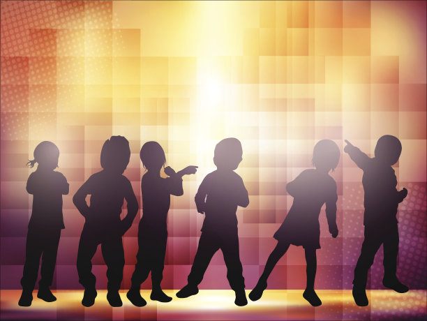 快乐的孩子们一起跳舞图片下载