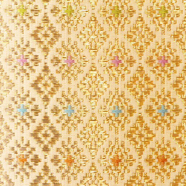 金饰，布纹刺绣图片下载