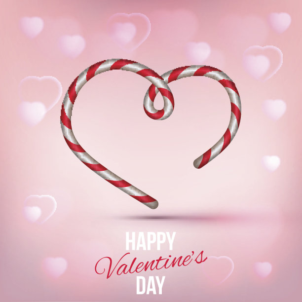 情人节甜蜜心形糖果(2月14日)图片下载