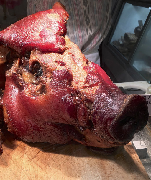 烤全猪头图片下载