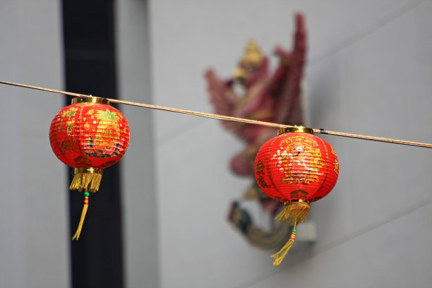 红色中国的灯笼图片下载