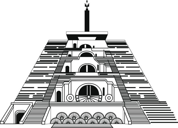 亚美尼亚首都的景点。埃里温大瀑布，向量图片下载