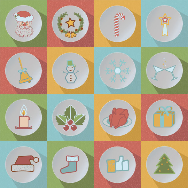 圣诞节图标集合图片下载