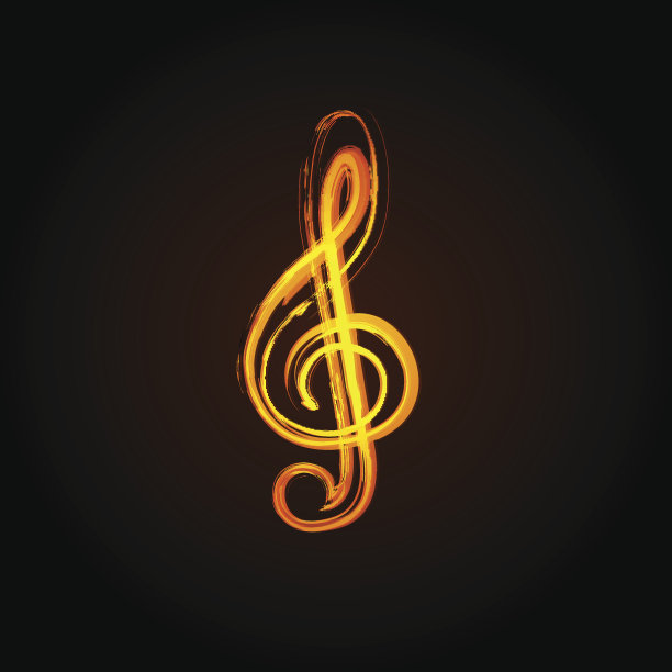 纯白色背景上的音乐音符图片下载