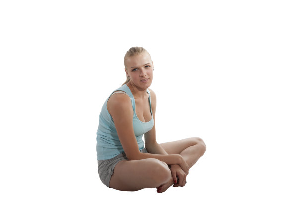 年轻的体操运动员图片下载