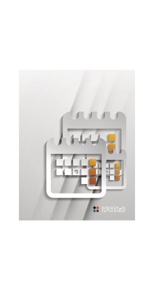 矢量日历纸现代设计图片下载