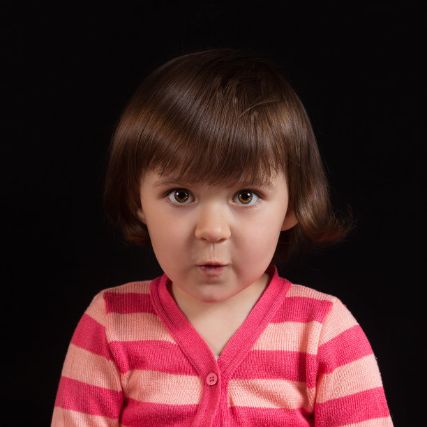 可爱的孩子和滑稽的脸图片下载