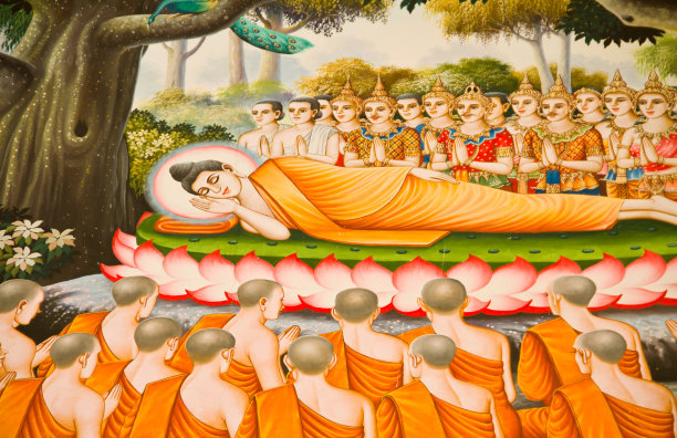 泰国传统壁画《佛的一生》图片下载