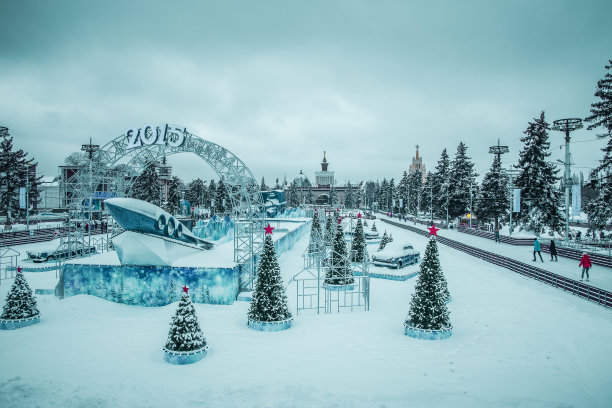 在莫斯科滑冰图片下载