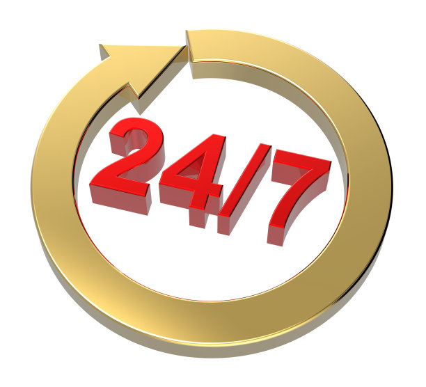 每周24小时用白色标示。图片下载