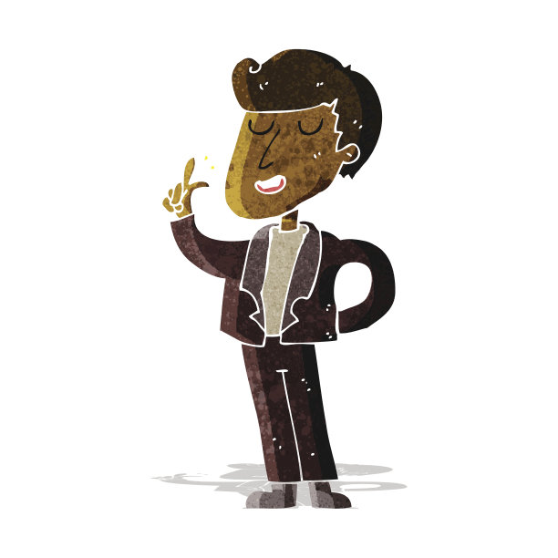 卡通酷家伙打响指图片下载