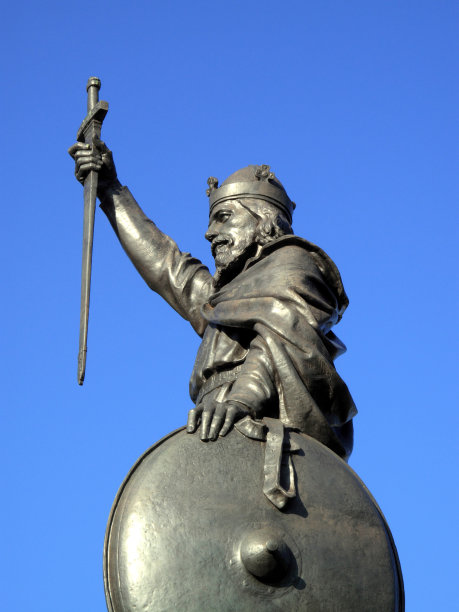 温彻斯特的阿尔弗雷德大帝雕像图片下载