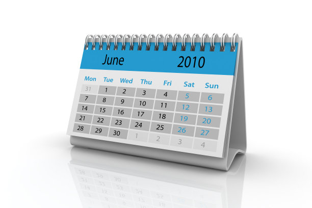 2010年6月日历图片下载
