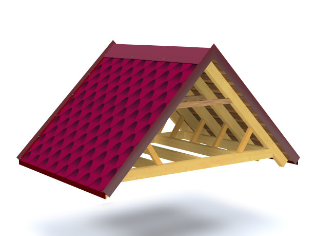 木屋的屋顶结构。图片下载