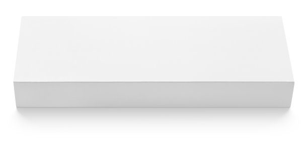 扁平细长的纸板箱模板上的巧克力白色图片下载