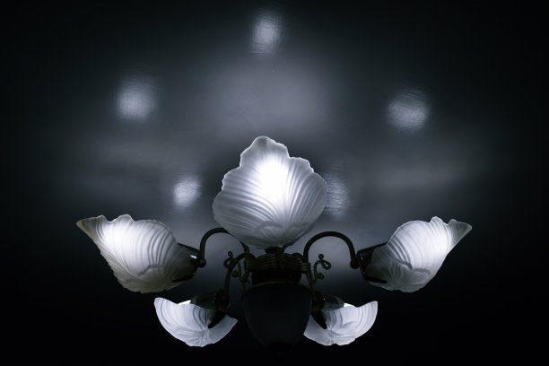 天花板灯玻璃。图片下载