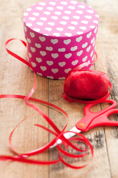 手工制作的粉红色的盒子图片下载