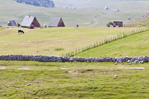 Durmitor的一个小村庄。图片下载