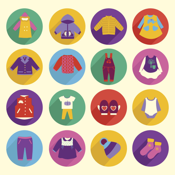 儿童服装的收集-插图图片下载