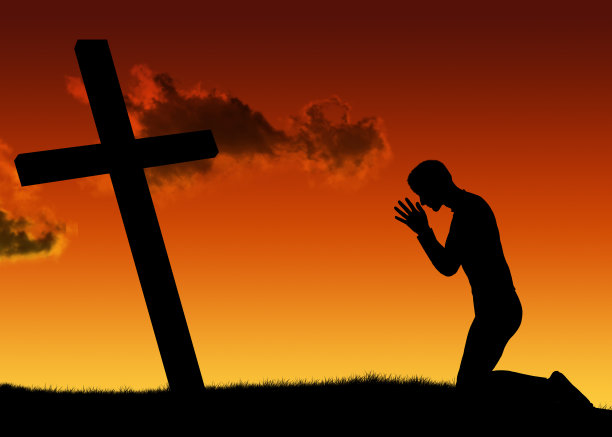 男人祷告图片下载