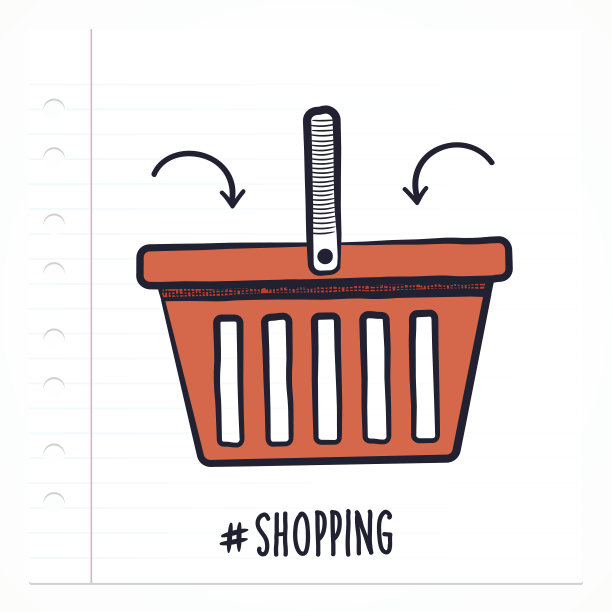 涂鸦购物篮图片下载