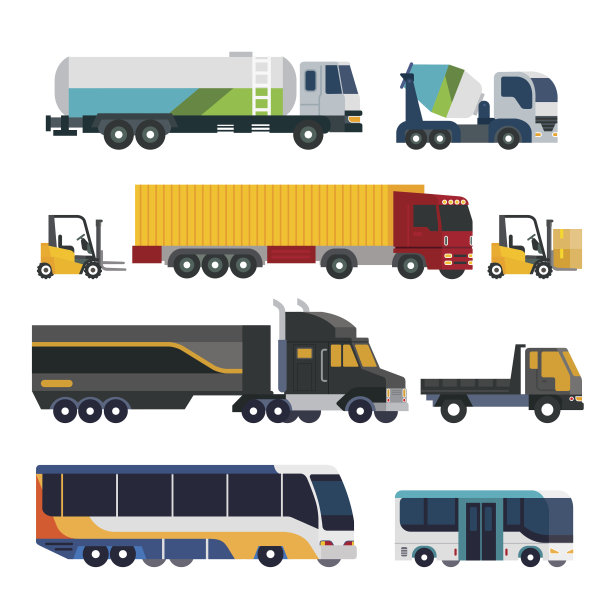 卡车和公共汽车图片下载