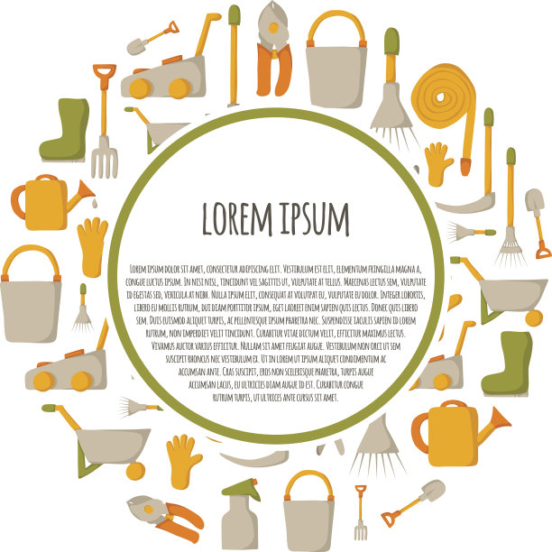 园林工具的背景图片下载