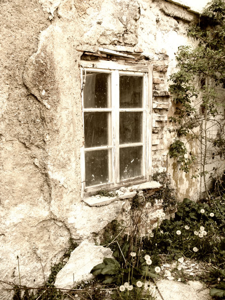 老房子和窗户图片下载