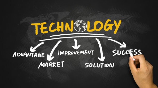 技术概念在黑板上手绘图片下载