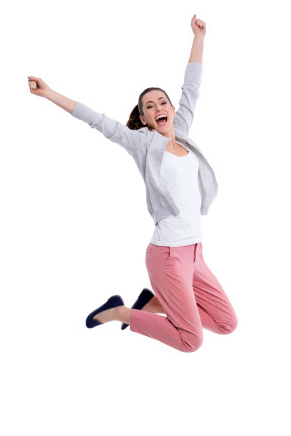 年轻女子跳图片下载