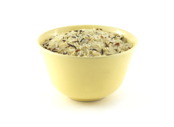 米在米色碗孤立图片下载