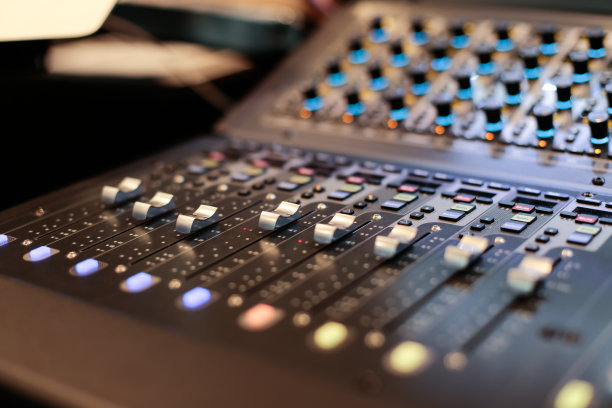 舞台控制器的银色滑块图片下载