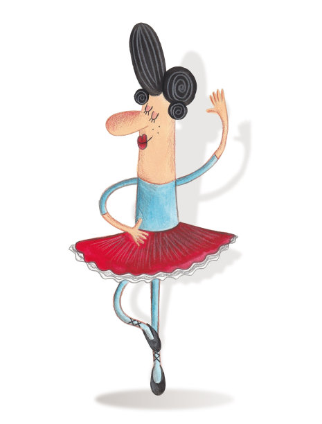 卡通人物。舞者图片下载