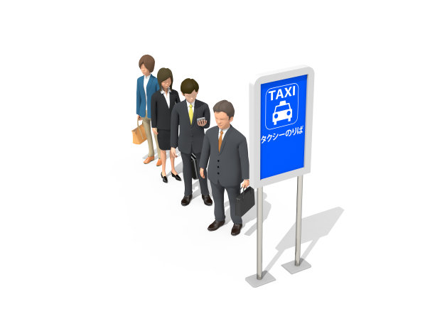 出租车停靠站图片下载