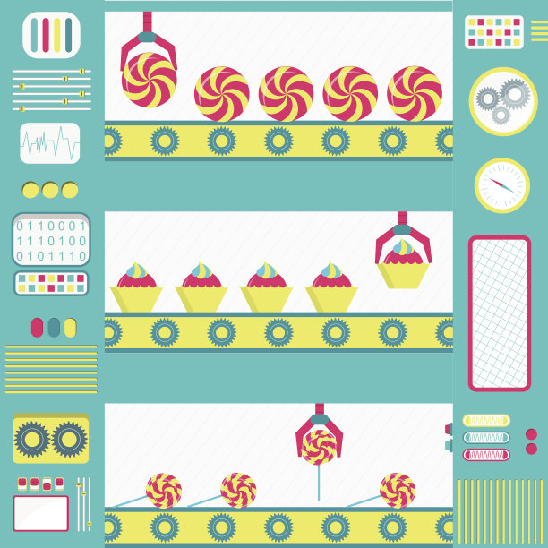 糖果系列生产图片下载