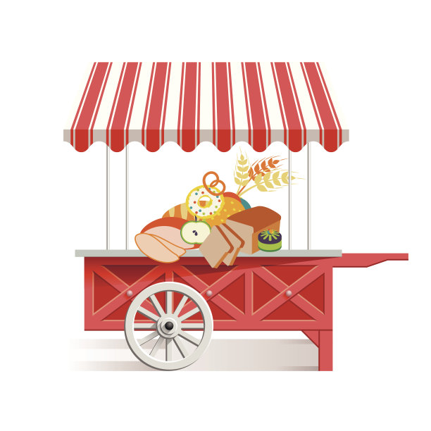 矢量插图图标的老旧卡车销售产品图片下载