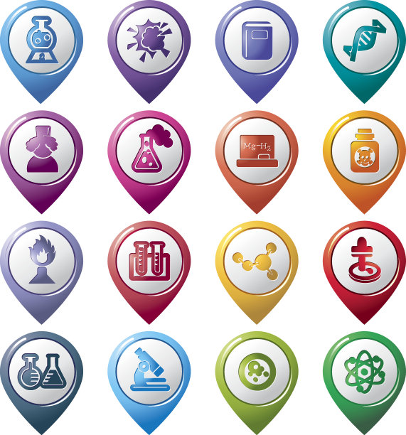 科学和化学指针图标图片下载