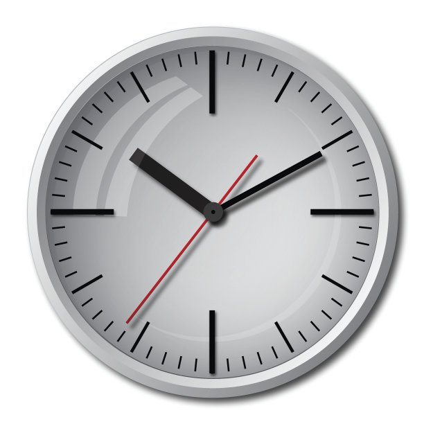 壁挂式数字时钟。图片下载