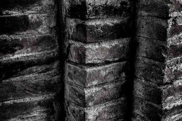 黑白砖块图片下载