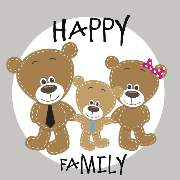 三只熊图片下载