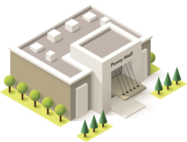 向量等距购物中心图片下载